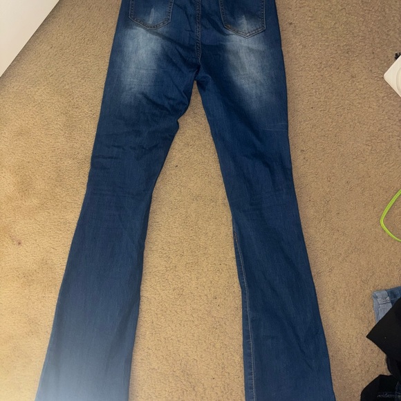 VIP Distressed Blue Jeans - Picture 3 of 3